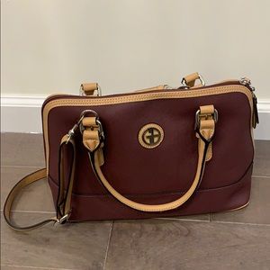 Giani Bernini Burgundy Dome Satchel